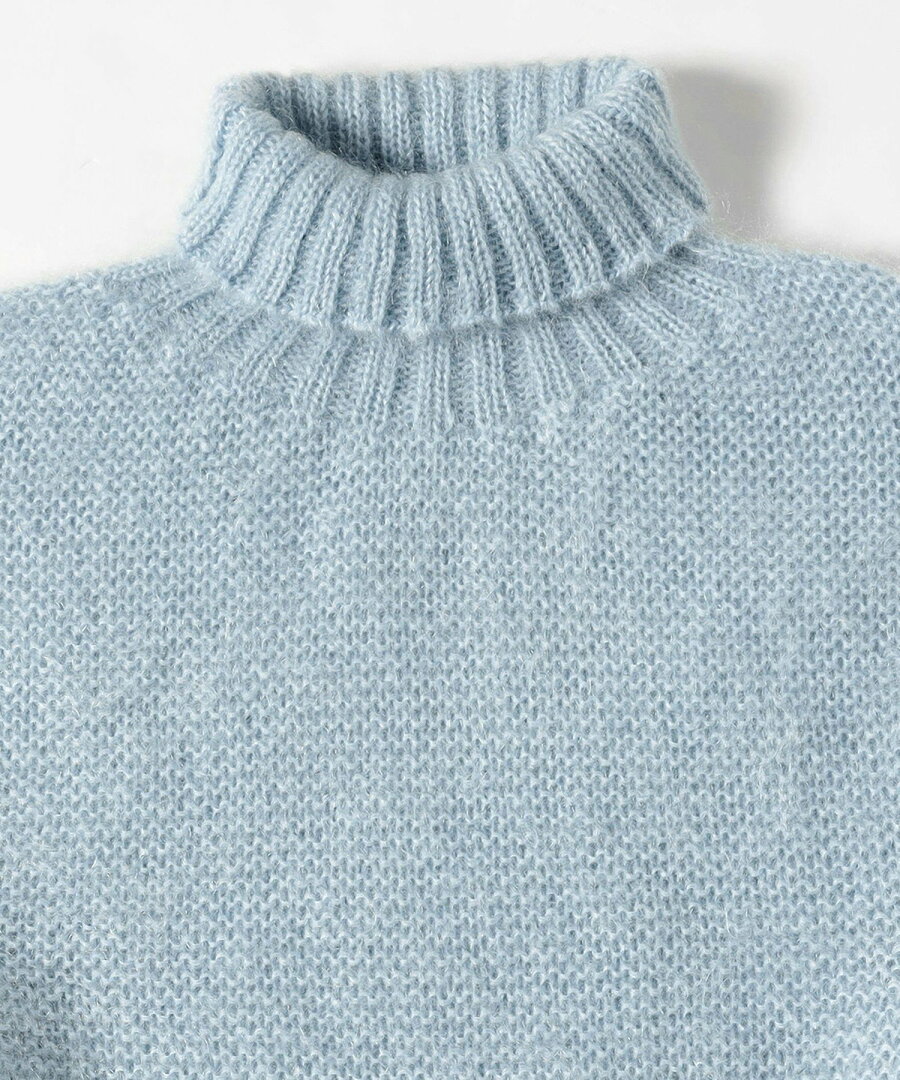 【SALE/40%OFF】EFFE BEAMS 【YouTubeで紹介】カラー ガーター タートルニット 主役級ニット デミルクス ビームス トップス ニット ホワイト グリーン パープル【送料無料】 - メイン画像 14