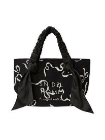 SNIDEL HOME オーガニックキャンバストート-SMALL-(RIBBON) スナイデルホーム バッグ その他のバッグ ブラック【送料無料】