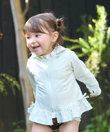 【SALE／10%OFF】petit main 【SWIM】【リンク】フリルラッシュガード ナルミヤオンライン 水着・スイム…