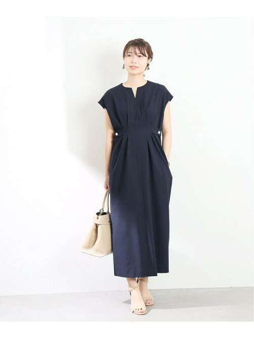 La Totalite ウエストタックフレンチスリーブワンピース Rakuten Fashion 楽天ファッション 旧楽天ブランドアベニュー Db33