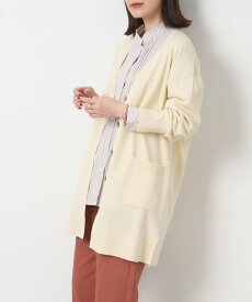 【SALE／30%OFF】SHOO・LA・RUE 大人の抜け感 カシミヤライク Vネック ロングカーディガン シューラルー トップス カーディガン ホワイト ブラック イエロー ベージュ レッド ブルー