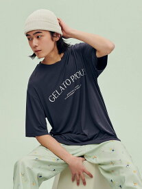 gelato pique 【HOMME】レーヨンロゴTシャツ ジェラートピケ トップス カットソー・Tシャツ グレー【送料無料】