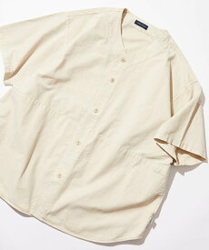 NAUTICA Garment Dyed Baseball Shirt S/S フリークスストア トップス シャツ・ブラウス グレー ベージュ ネイビー ホワイト【送料無料】