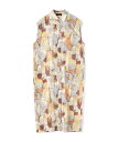 【SALE／40%OFF】TOMORROWLAND collection オイルペイントプリント ギャザースリーブワンピース トゥモローランド ワ…