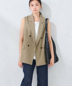 【SALE／50%OFF】a.v.v 【接触冷感/イージーケア/UVカット/吸水速乾】サマーストレッチダブルジレジャケット アー・ヴェ・ヴェ スーツ・フォーマル スーツジャケット ベージュ ネイビー【送料無料】