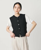 BEAUTY&YOUTH UNITED ARROWS コットンポリエステル ジャガード 2WAYニットベスト ウォッシャブル ビュー…