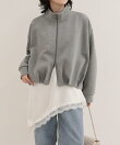 ダンボールハイネックZIPブルゾン