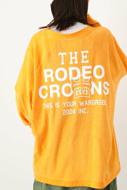 【SALE／20%OFF】RODEO CROWNS WIDE BOWL パイル LOGO トッパー ロデオクラウンズワイドボウル トップス スウェット・トレーナー オレンジ ネイビー グレー【送料無料】