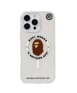 A BATHING APE BAPE IPHONE 16 PRO MAX CLEAR CASE �A �x�C�V���O �G�C�v �X�}�z�O�b�Y�E�I�[�f�B�I�@�� �X�}�z�E�^�u���b�g�EPC�P�[�X/�J�o�[ �z���C�g�y���������z
