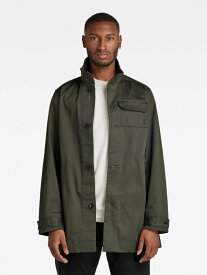 【SALE／50%OFF】G-Star RAW 【公式ショップ】Utility Trench ジースターロゥ ジャケット・アウター トレンチコート グリーン【送料無料】