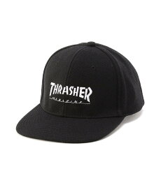 THRASHER THRASHER/(K)MAG メルトン KIDS FLAT キャップ スラッシャー　バイ　リフルページ 帽子 キャップ ブラック ブラウン レッド【送料無料】