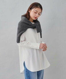 【SALE／30%OFF】UNTITLED 【着回しトップス/洗える】シフォン バンドカラーシャツ アンタイトル トップス シャツ・ブラウス ホワイト【送料無料】