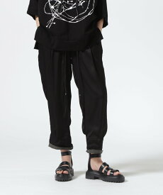 ROYAL FLASH KMRii/ケムリ/Viscose Layered Pants ロイヤルフラッシュ パンツ その他のパンツ ブラック【送料無料】