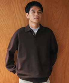 URBAN RESEARCH DOORS 『XLサイズ/WEB限定/仁村紗和さん着用』『UR TECH 200日ニット』 ポロシャツ アーバンリサーチドアーズ トップス ポロシャツ ブラウン グレー ブラック【送料無料】
