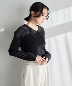 �ySALE�^50%OFF�zAndemiu ���[�X�G���j�b�g �A���f�~���E �g�b�v�X �j�b�g �u���[ �p�[�v�� �u���b�N �z���C�g�y���������z
