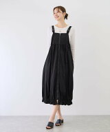 【SALE／30%OFF】JAYRO 裾バルーンジャンスカ ジャイロ ワンピース・ドレス ジャンパースカート ブラック…