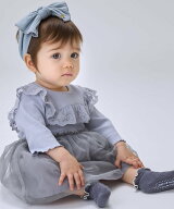 petit main 【7分袖】レース切替OPロンパース ナルミヤオンライン マタニティウェア・ベビー用品 ロンパ…