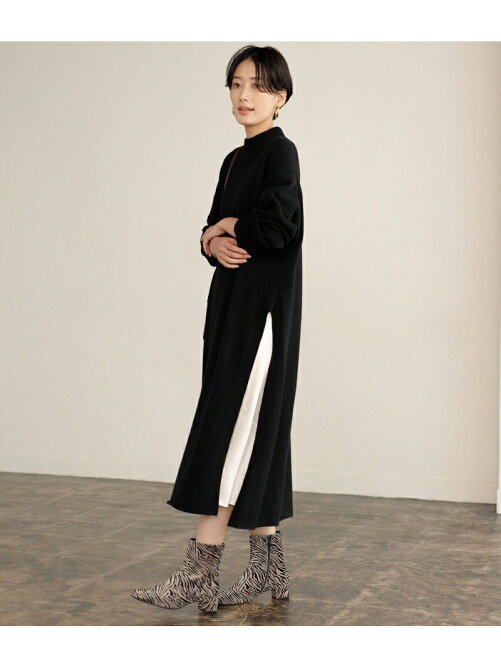 Adam Et Rope スリットニットワンピース Rakuten Fashion 楽天ファッション 旧楽天ブランドアベニュー Bt86