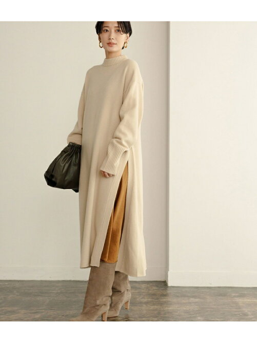 Adam Et Rope スリットニットワンピース Rakuten Fashion 楽天ファッション 旧楽天ブランドアベニュー Bt86