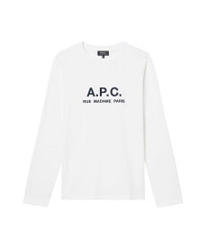 A.P.C. Rue Madame 長袖Tシャツ アー・ぺー・セー トップス カットソー・Tシャツ ホワイト【送料無料】