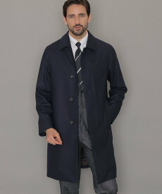 MACKINTOSH LONDON 【DUNFORD】【Loro Piana Fabric】ウールツイルステンカラーコート マッキントッシュ ロンドン ジャケット・アウター ステンカラーコート ネイビー ブラウン【送料無料】