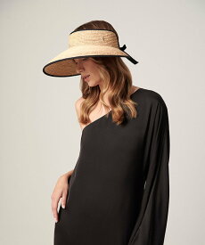 HELEN KAMINSKI MAI ヘレンカミンスキー 帽子 サンバイザー ベージュ【送料無料】