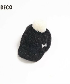 【SALE／50%OFF】KP KPDECO(ケーピーデコ)ボア梵天付きキャップ(M~L) ナルミヤオンライン 帽子 キャップ ピンク