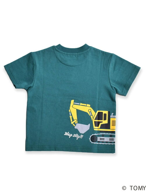 Bebe Online Store トミカ Slap Slipコラボアイテム はたらく くるま パトカー 消防車 ショベルカー プリント 半袖 Tシャツ 80 1cm Rakuten Fashion 楽天ファッション 旧楽天ブランドアベニュー Cx3387