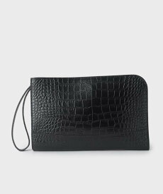 TAKEO KIKUCHI 【冠婚葬祭】ブラックレザー クラッチバッグ タケオキクチ バッグ クラッチバッグ ブラック【送料無料】