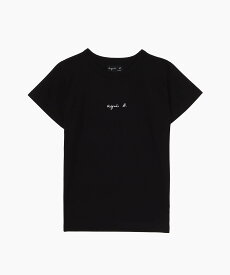 agnes b. FEMME WEB限定 S179 TS BRANDO ロゴTシャツ アニエスベー トップス カットソー・Tシャツ ブラック【送料無料】