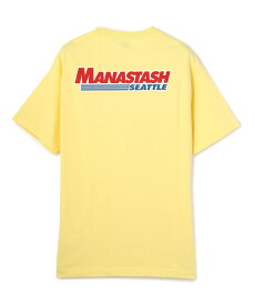【SALE／30%OFF】MANASTASH MANASTASH/マナスタッシュ/MARKET TEE/ロゴTシャツ マナスタッシュ トップス カットソー・Tシャツ イエロー ブラック ホワイト