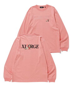 【SALE／40%OFF】XLARGE L/S TEE ALONE ロンT 長袖 XLARGE エクストララージ トップス カットソー・Tシャツ ブラック ピンク