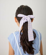 【SALE／35%OFF】ROPE' PICNIC KIDS 【KIDS/キッズ】チェック柄ビッグリボンシュシュ ロペピクニック ヘ…