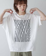 【SALE／25%OFF】Bou Jeloud モノトーンゼブララインTシャツ バブ / ブージュルード トップス カットソー…