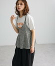 ペプラムニットキャミベスト