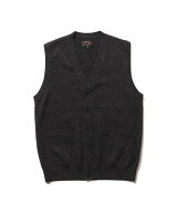 BEAMS PLUS BEAMS PLUS / ボタン ニットベスト ビームス メン トップス ベスト・ジレ ネイビー グリーン …