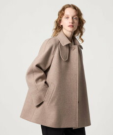 Steven Alan ＜Steven Alan＞ウール カシミヤ テント ショートコート ビューティー＆ユース　ユナイテッドアローズ ジャケット・アウター ステンカラーコート ブラック ベージュ【送料無料】