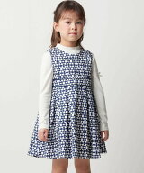 BeBe 【お揃い】ジオメトリックプリントベルトラインジャンパースカート(90~150cm) ベベ オンライン スト…