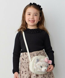 【SALE／30%OFF】ANY KIDS ふわふわネコポシェット エニィ バッグ ショルダーバッグ ブラック