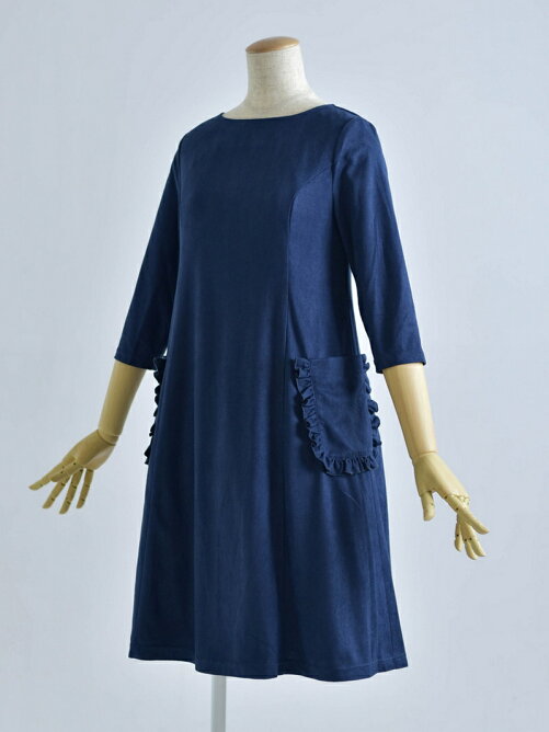 Regina Risurre フリル ポケット ワンピース スウェード Rakuten Fashion 楽天ファッション 旧楽天ブランドアベニュー Q693