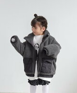 【SALE／20%OFF】LOWRYS FARM エアサーマルボアブルゾン ローリーズファーム ジャケット・アウター ブル…
