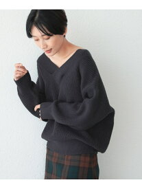 【SALE／66%OFF】LEPSIM (W)ナメラカタッチVニット レプシィム トップス ニット オレンジ ベージュ グレー