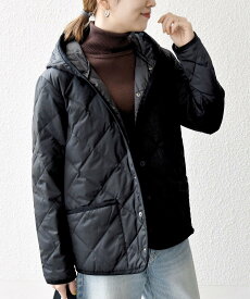 SHIPS any 《追加予約》【SHIPS any別注】TAION:＜手洗い可能＞パイピング フード ジャケット シップス ジャケット・アウター その他のジャケット・アウター ホワイト ブラック【送料無料】