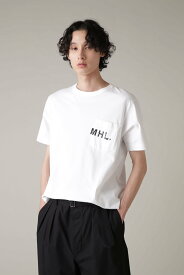 MHL. PRINTED COTTON JERSEY (オンラインショップ限定) マーガレット・ハウエル トップス その他のトップス ホワイト ブラック【送料無料】