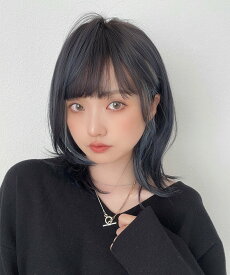 Brightlele 「 インナーカラーレイヤーミディ 」 ウィッグ レディース フルウィッグ ミディアム ブライトララ ヘアアクセサリー その他のヘアアクセサリー ブラウン ピンク パープル ブラック ベージュ ブルー