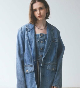 SOMETHING �yGISELe 10�����f�ځzatelier SOMETHING DENIM BLAZER/�A�g���G�T���V���O�f�j���u���U�[ �G�h�E�C���I�����C�����[�� �W���P�b�g�E�A�E�^�[ �e�[���[�h�W���P�b�g�E�u���U�[ �u���[�y������