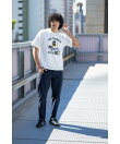 【MOJASH】おじヒゲサガラ刺しゅうTシャツ【接触冷感】