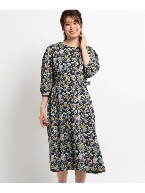 Sunauna 洗える ボタニカル ワンピース Rakuten Fashion 楽天ファッション 旧楽天ブランドアベニュー Ak3391