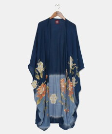 【SALE／20%OFF】カヤ 【カヤ】【UVカット加工】花笑み振袖羽織 アミナコレクション トップス カーディガン パープル ベージュ ブラック ホワイト ネイビー グリーン ピンク