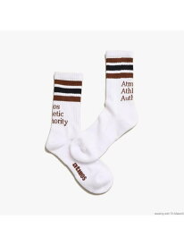 atmos atmos COLOR LINE AAA SOCKS アトモスピンク 靴下・レッグウェア 靴下 ホワイト